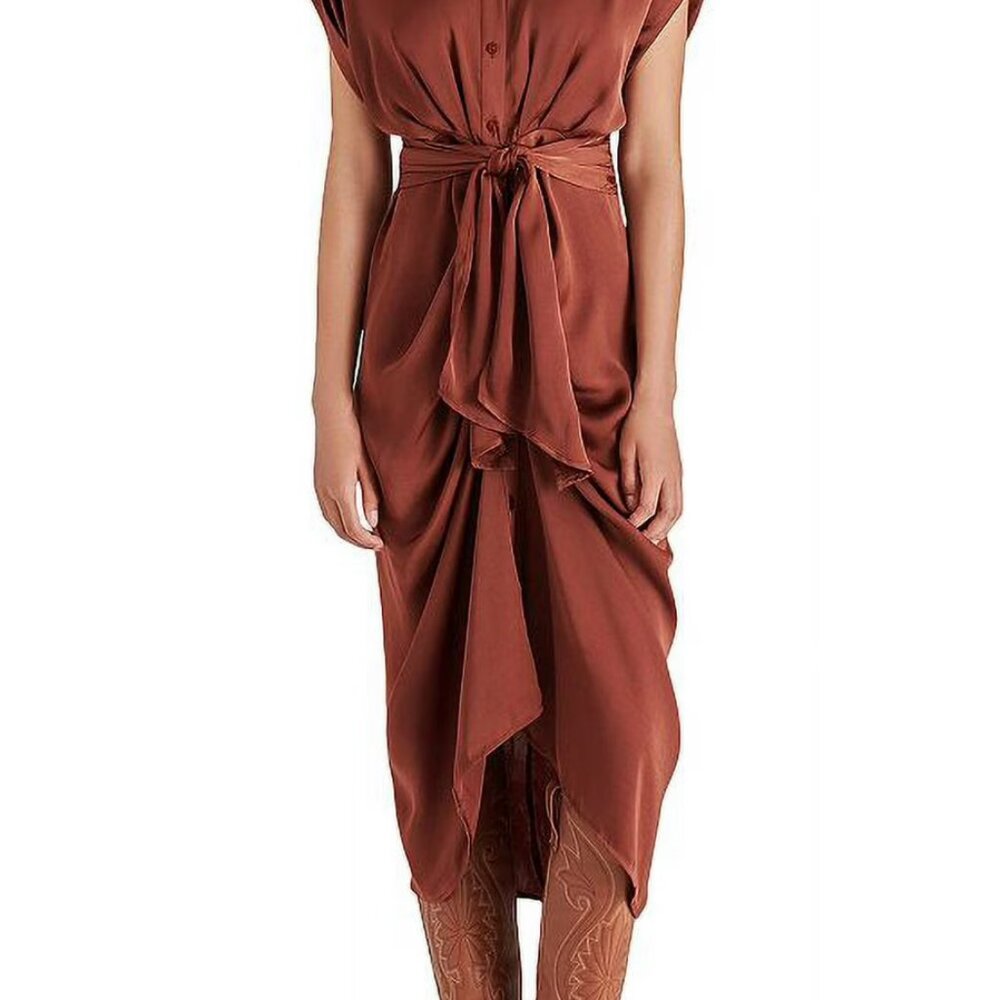 Like New, Brown Tori Shirtdress, Steve Madden, 12